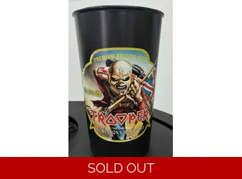 Iron Maiden - Trooper Beer - Official Pint Robinsons Brewery Plastic Pint Glass